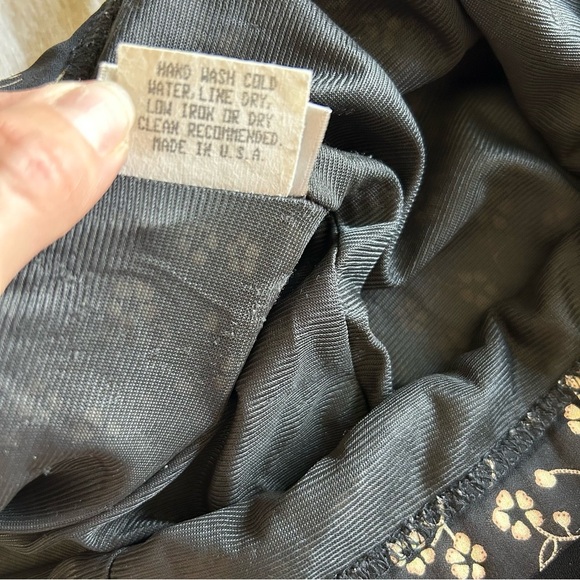 Vintage Studio Black Floral Flowy Midi Skirt - Picture 5 of 7